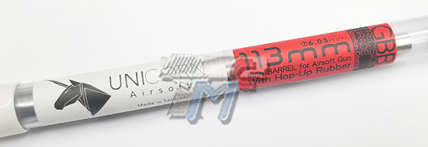 Unicorn Nitroflon Coating 6.03mm Ultimate Precision Inner Barrel For GBB (TM / WE / VFC)(113mm) - Click Image to Close